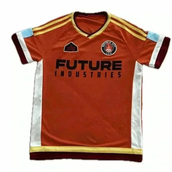 BoxLunch Jersey Men M Orange Legend KORRA FUTURE INDUSTRIES REPUBLIC CITY - Picture 1 of 8